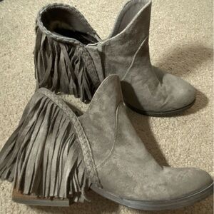 Not Rated Women’s Fringe Ankle Boots